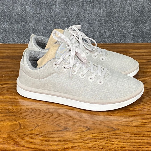 Allbirds Women's Wool Piper Woven Lace up Sneakers Size W7 Grey Comfort Shoes - Picture 1 of 8